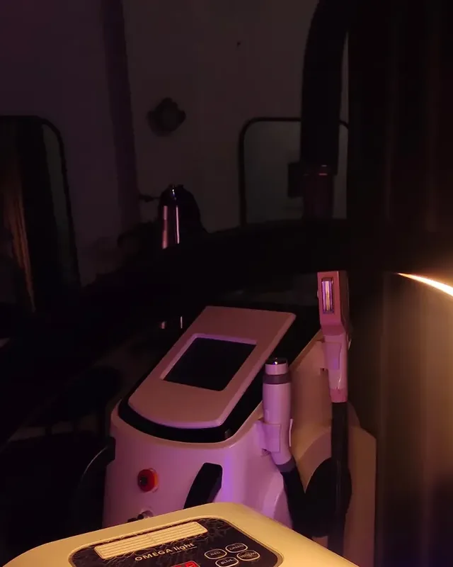 Treatment room with IPL and facial machines